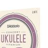 D'Addario Concert Ukulele Strings, Titanium, EJ87C, 4-String Set, Pack of 1 view 4