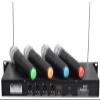 GTDaudio 4 Handheld Wireless Microphone Cordless mics System, Ideal for Church, Karaoke, Dj Party, Range up to 300 ft, view 2