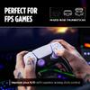 KontrolFreek FPS Freek Galaxy Purple for PlayStation 4 (PS4) and PlayStation 5 (PS5) | Performance Thumbsticks | 1 High-Rise, 1 Mid-Rise | Purple view 4