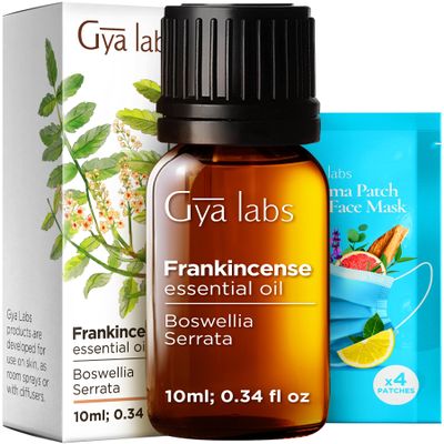 100% Pure Frankincense Essential Oil - 0.34 Fl Oz - Frankincense Oil for Hair, Skin, Diffuser, Aromatherapy & DIY Candle Making Scent