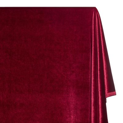 Stretch Velvet Knit Wine Fabric by The Yard