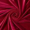 Stretch Velvet Knit Wine Fabric by The Yard view 2