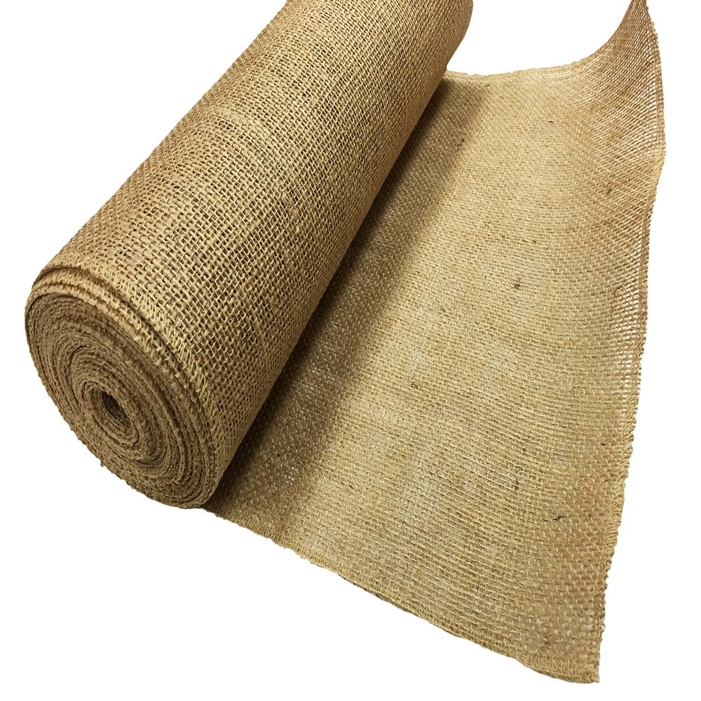 AK Trading Burlap Fabric Roll for DIY Crafts & Home Decor, 14-Inch by 10-Yard, Natural (Finished Edges)