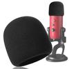 YOUSHARES Pop Filter for Blue Yeti, Yeti Pro Condenser Microphones, Blue Yeti Mic Cover Foam Microphone Windscreen Improve Sound Quality (Black) view 1