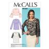 McCall's Patterns M7285 Misses' Tops, Size A5 (6-8-10-12-14) view 1