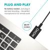 Movo M1 USB Lavalier Lapel Clip-on Omnidirectional Computer Microphone for Laptop, PC and Mac, Perfect Podcasting, Gaming, Streaming and Desktop Mic (20-Foot Cord) view 3