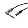 HQRP TA4F Mini Connector to 1/4 Right Angle Instrument Cable Compatible with Line-6 Relay G50 G55 G90 Digital Wireless Guitar System TBP12 Transmitter 98-033-0003 view 2