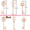Aokbean Mixed Set of 30 Large Skeleton Keys in Rose Gold - Set of 30 Keys view 2