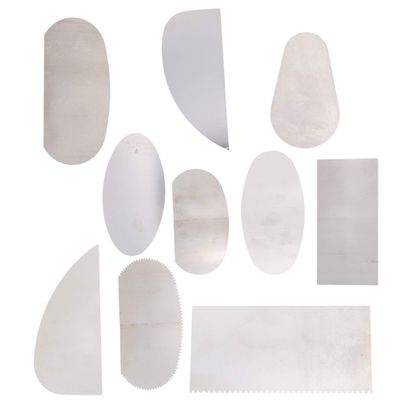 RDEXP Pottery Clay pattern dieing Ceramics Sharp Steel Tools Scraper Crafts Pack of 10