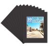 Golden State Art, Acid Free, Pack of 10 11x14 Black Picture Mats Mattes with White Core Bevel Cut for 8x10 Photo view 1