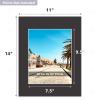Golden State Art, Acid Free, Pack of 10 11x14 Black Picture Mats Mattes with White Core Bevel Cut for 8x10 Photo view 2