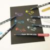 Kuretake ZIG FUDEBIYORI Flexible Brush Pens Metallic 6 colors set, perfect forProfessional, Art Drawing, calligraphy, Leetring, journaling, Made in Japan view 2