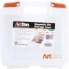 ArtBin 6978AB Magnetic Die Storage Case with 3 Magnetic Die Sheets, Portable Paper Craft & Die Organizer with Handle, Translucent view 3