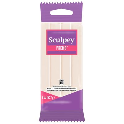 Polyform Sculpey Premo Polymer Oven-Bake Clay, Translucent, 8 oz bar