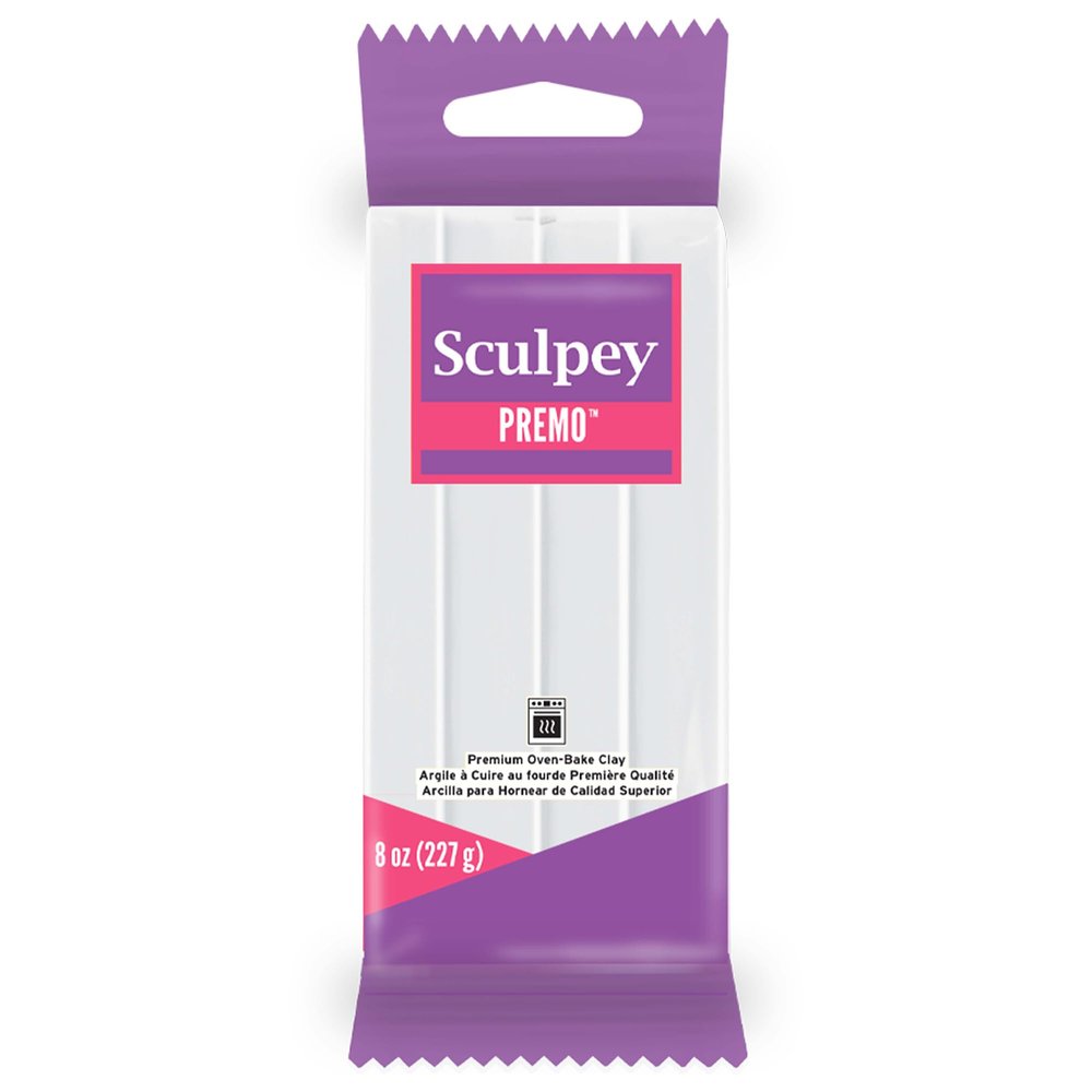 Polyform PE08 5001 Premo Sculpey Polymer Clay 8oz, White