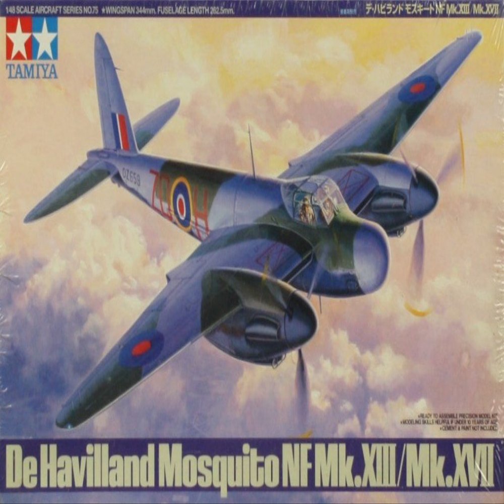 Tamiya 1:48 De Havilland Mosquito NF Mk.XIII XVII Plastic Model Kit #61075
