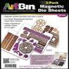 ArtBin 6979AB Magnetic Die Sheet Set 3-Pack, Die Organizers, Magnetic Organizer Sheets, [3] Sheets, White view 3