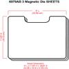 ArtBin 6979AB Magnetic Die Sheet Set 3-Pack, Die Organizers, Magnetic Organizer Sheets, [3] Sheets, White view 4