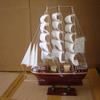 Hand Made Wooden Model Sailing Ship Medium Size Fully Assembly and Ready for Display, Already Built " Not a Kit " view 1