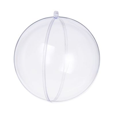 Clear Christmas Ornaments,Pack of 10 Individual 100mm Clear Plastic Ornaments for Crafts by S SEEKINGTAG