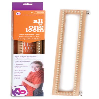 Authentic Knitting Board 18" All-n-One Loom, adjustable, 106 pegs, 100% hardwood