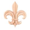 Box of 10- Fleur de lis Pressed Appliques view 1