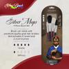 Silver Brush SMS-5599S Silver Mop Short Handle Multi Media Brush Set, 4 Per Pack view 2