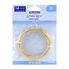 Artistic Wire, 14 Gauge Silver Plated Tarnish Resistant Colored Copper Craft Wire, Gold Color, 10 ft view 1