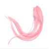 1 Dozen - Medium Solid Light Pink Rooster Saddle Whiting Hair Extension Feathers Halloween Fly Tying Supply | Moonlight Feather view 1