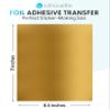 Silhouette Printable Adhesive Foil 8.5"X11" 8/Pkg - Gold view 3