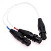 4-pin XLR Female Balanced to 2X 3-pin XLR Female Balanced Audio Adapter Hi-end Pcocc Silver Plated Cable view 2