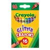 Crayola 16CT Multicolored Glitter Crayons view 1