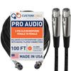 Custom Cable Connection 100 Foot XLR Female to Female 3 Pin Economy Cable view 1