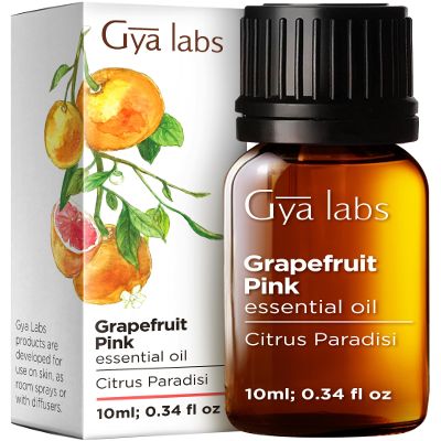 100% Pure Grapefruit Essential Oil - 0.34 Fl Oz - Grapefruit Oil for Hair, Skin, Diffuser, Aromatherapy & DIY Candle Making Scent