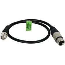 TecNec Premium Quality XLRF-BNCM Cable for Time Code 18 Inches