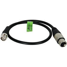 TecNec Premium Quality XLRF-BNCM Cable for Time Code 18 Inches