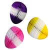 3-pack 12 Inch Honeycomb Tissue Paper Easter Egg Decorations (Multi-Pack (Yellow/Purple/Pink)) view 1