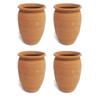 La Mexicana Cantarito de Barro Natural, Clay Cups, Set of 4 view 1