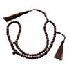 Exotic Beads Dense Tamarind Tree Tasbih - Small 6mm 99-Bead Brown Prayer Beads with 2 Tassels view 1