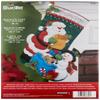 Bucilla Santa's List Christmas Stocking Felt Applique Kit, 86360 18-Inch view 1