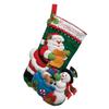Bucilla Santa's List Christmas Stocking Felt Applique Kit, 86360 18-Inch view 2