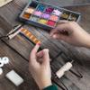 The Beadsmith Metal Bead Loom Kit, Includes Loom (12.5" x 2.5" x 3"), Thread, Needles, and 18 Grams Glass Beads for Bracelets, Necklaces, Belts, and More view 4