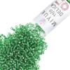 Miyuki Delica Seed Beads Size 11/0 (1.6 mm), DB0046, Silver-Lined Light Green, 7.2 g, Approx. 1440 Beads, Made in Japan view 1