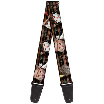 Buckle-Down Guitar Strap, Dream Catcher Cats, 2 Inches Wide
