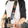 Buckle-Down Guitar Strap, Dream Catcher Cats, 2 Inches Wide view 2