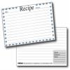 Labeleze Recipe Cards with Protective Covers 4 x 6 - Blue Hearts view 1