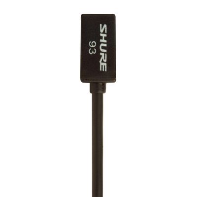 Shure WL93 Series Subminiature Condenser Lavalier Microphones,WL93- Black, with 4-Foot (1.2 m) Cable