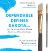 Princeton Dakota Flat Brush, Synthetic, Long Handle, Size 8, 1 Count view 4
