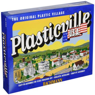 Bachmann Trains - PLASTICVILLE U.S.A. BUILDINGS CLASSIC KITS - HOUSE UNDER CONSTRUCTION - HO Scale