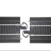 Bachmann Trains - Snap-Fit E-Z TRACK 22 RADIUS CURVED TRACK - BULK (50 pcs) - STEEL ALLOY Rail With Black Roadbed - HO Scale view 3